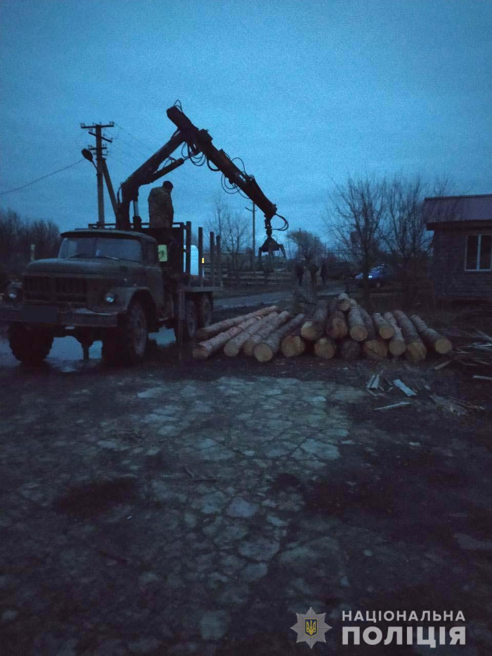 На Рівненщині поліцейські знайшли деревину невідомого походження