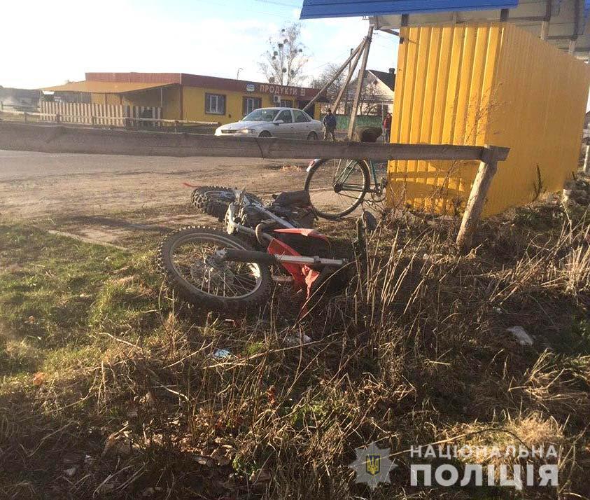 На Рівненщині травмувався мотоцикліст
