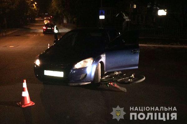 У Рівному внаслідок ДТП травмувався велосипедист