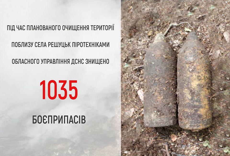 2 артилерійські снаряди знешкодили у Рівненському районі
