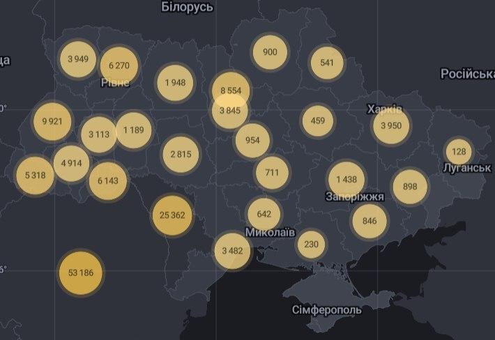В Україні за добу менше тисячі хворих на коронавірус