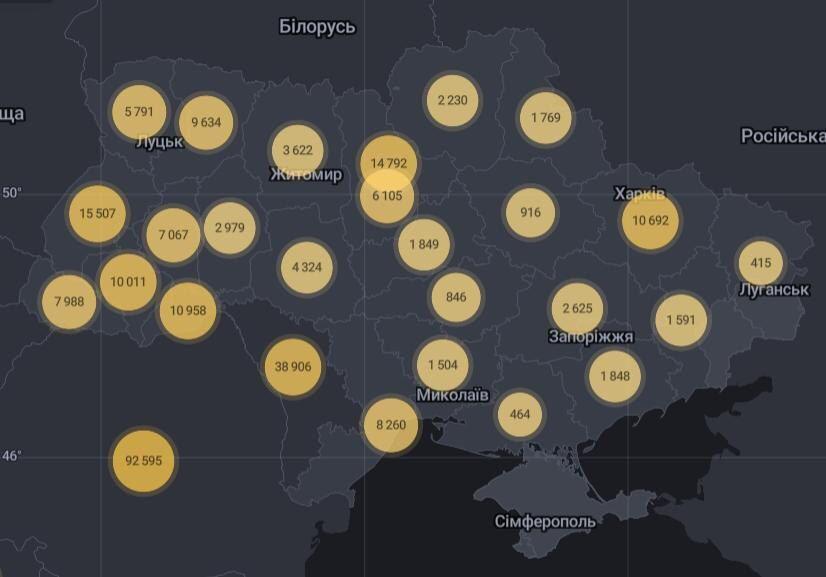 В Україні за добу більше 2000 хворих на коронавірус