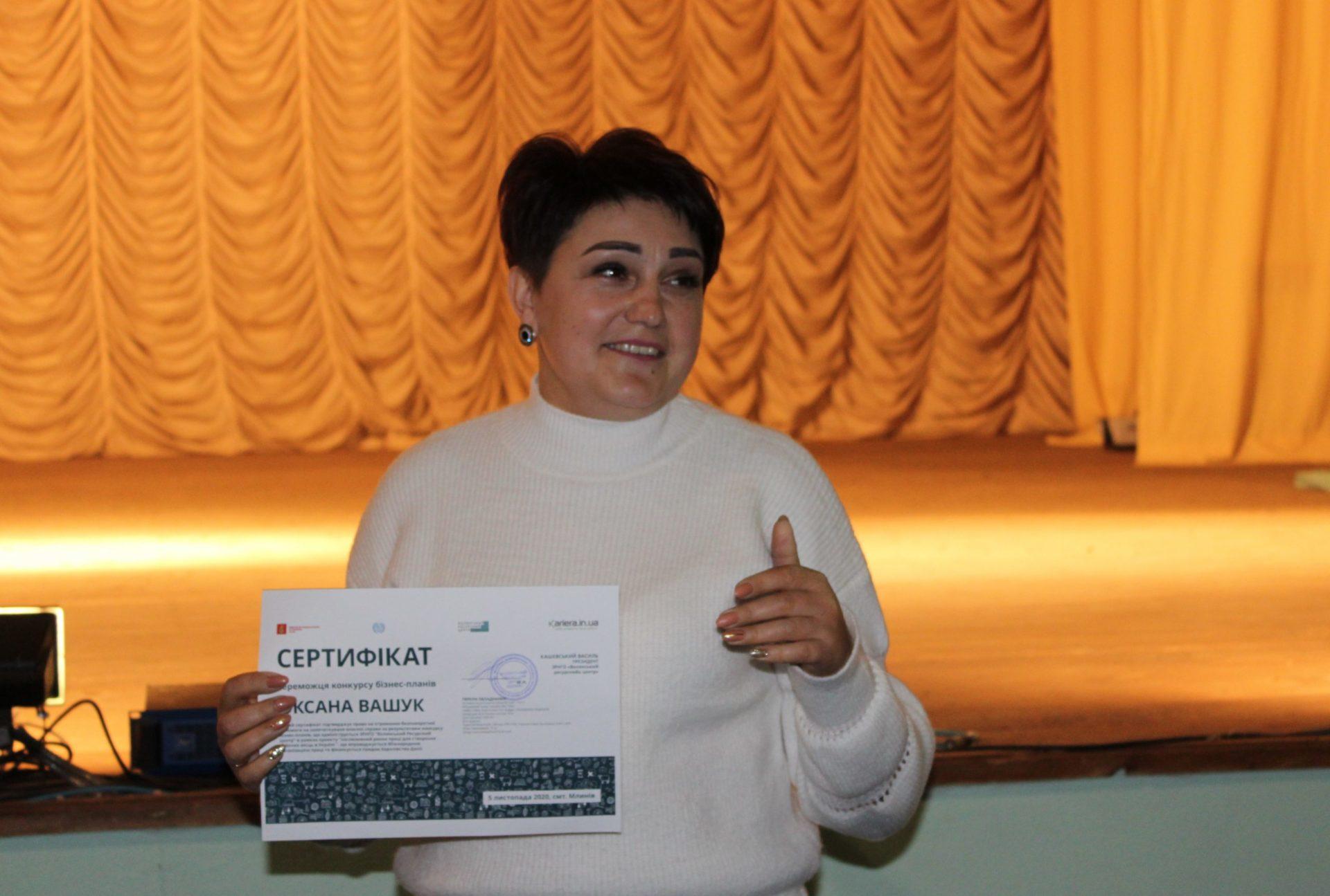 Підприємці Млинівської ОТГ отримали іноземні гранти для започаткування бізнесу