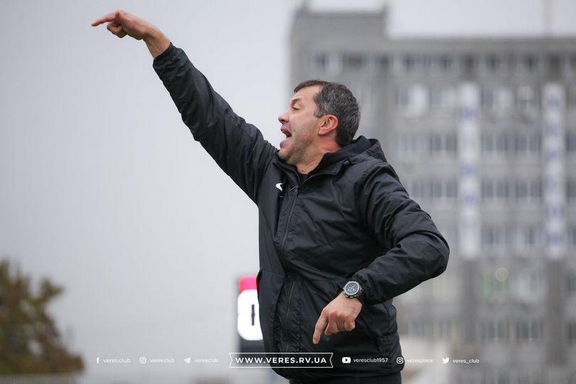 Матч з волинянами “Верес” грав без дискваліфікованого тренера