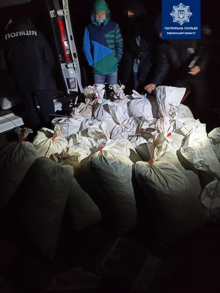 Тисячу євро пропонував рівненським патрульним водій-бурштинщик