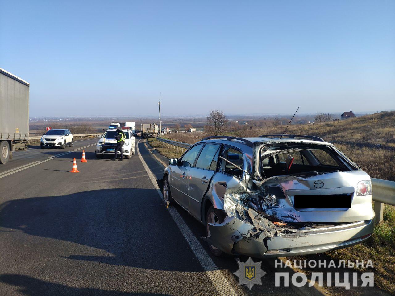 Дві автопригоди на об’їзній біля Дубна: травмувалась дитина, пошкоджені п’ять автомобілів