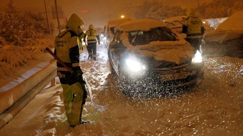 Зима прийшла в Іспанію оминувши Україну