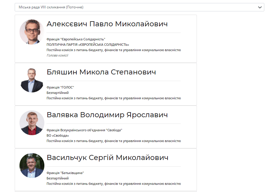Все про депутатів Рівного можна дізнатися на сайті Рівнеради