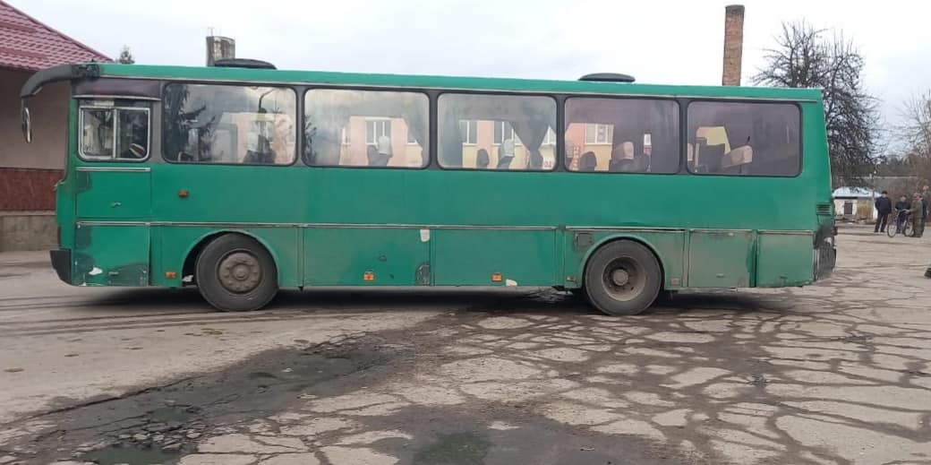 Автобіс загорівся Костопільський район