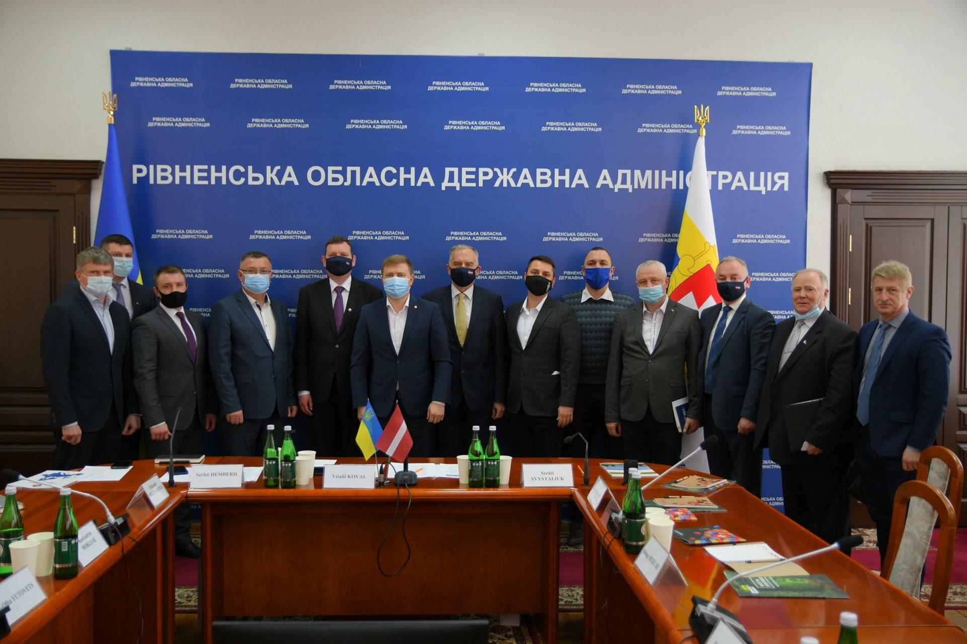 Латвія готова співпрацювати з Рівненщиною у медицині, ІТ та інвестиціях