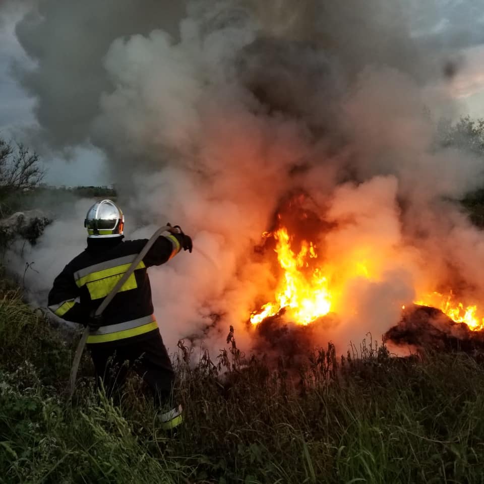 На околиці Рівного горять чагарники