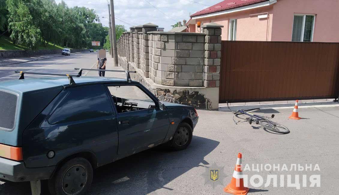 У Рівному водій наїхав на неповнолітнього велосипедиста