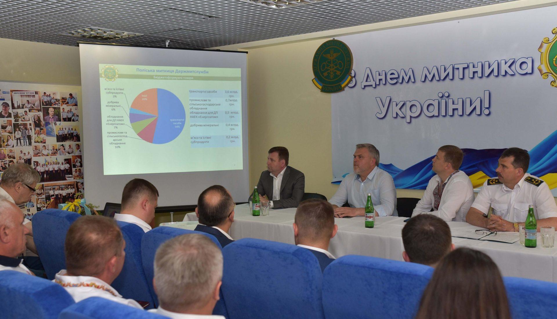 Поліська митниця посіла перше місце в Україні з надходження платежів до бюджету Поліська митниця посіла перше місце в Україні з надходження платежів до бюджету