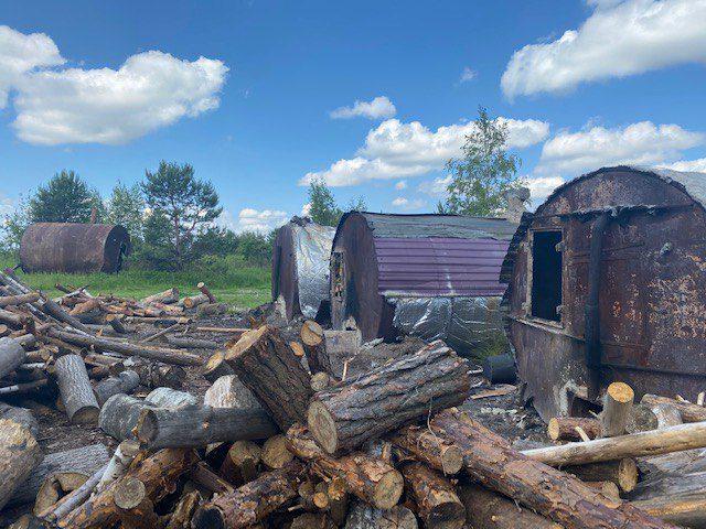 ​​На Сарненщині незаконно випалювали деревне вугілля