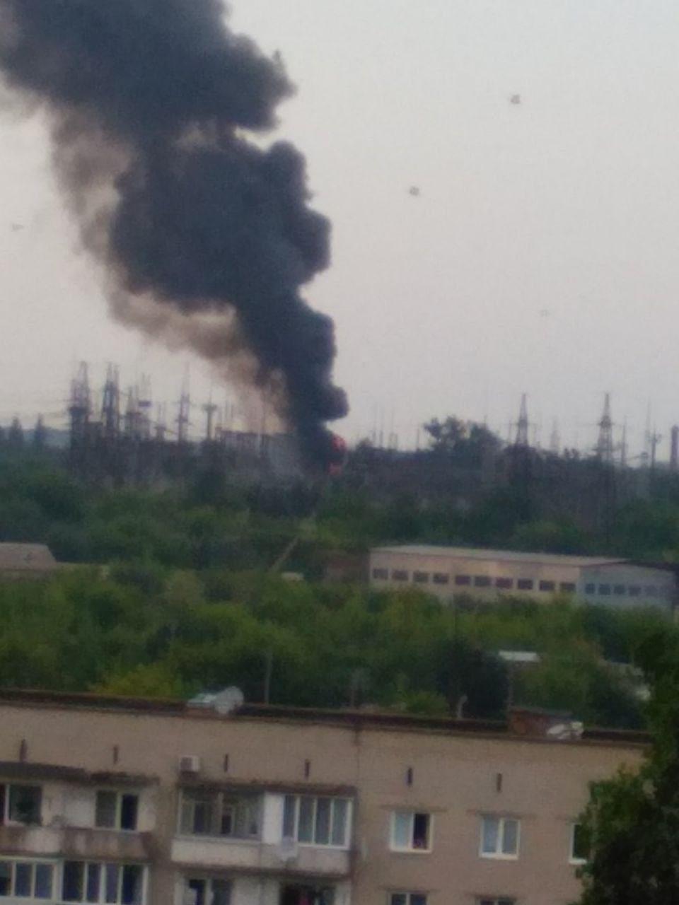 В Рівному  горить електропідстанція