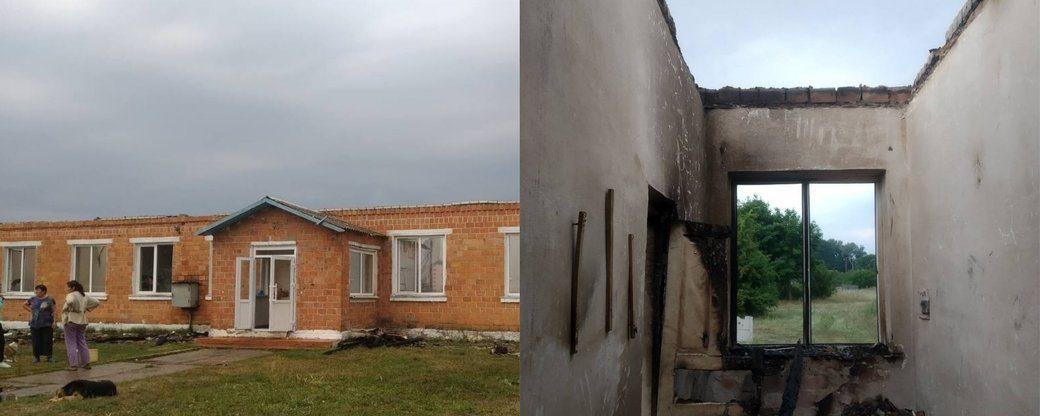 На Рівненщині згоріла школа від удару блискавки