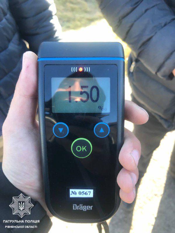 ДТП на Рівненщині спричинив керманич в стані алкогольного сп’яніння