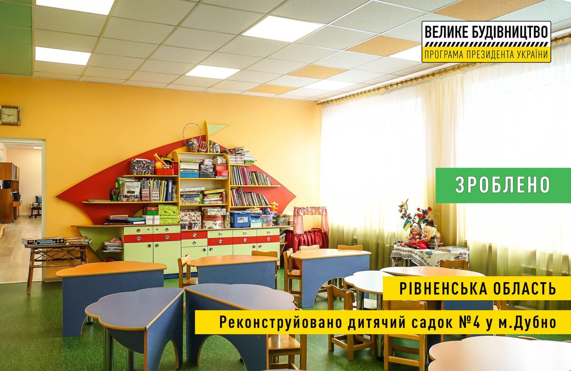 У Дубно відремонтували дитсадок