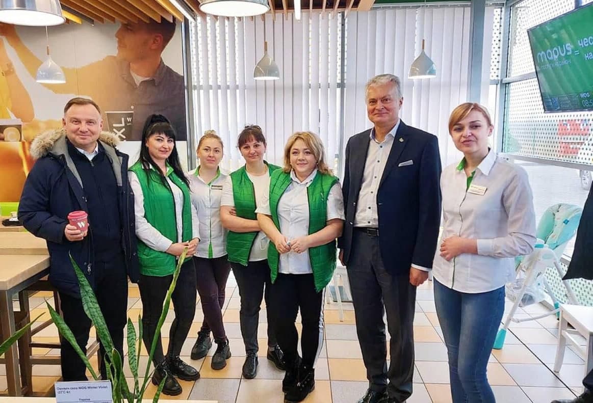 Президенти європейських країн снідали на заправці поблизу Рівного