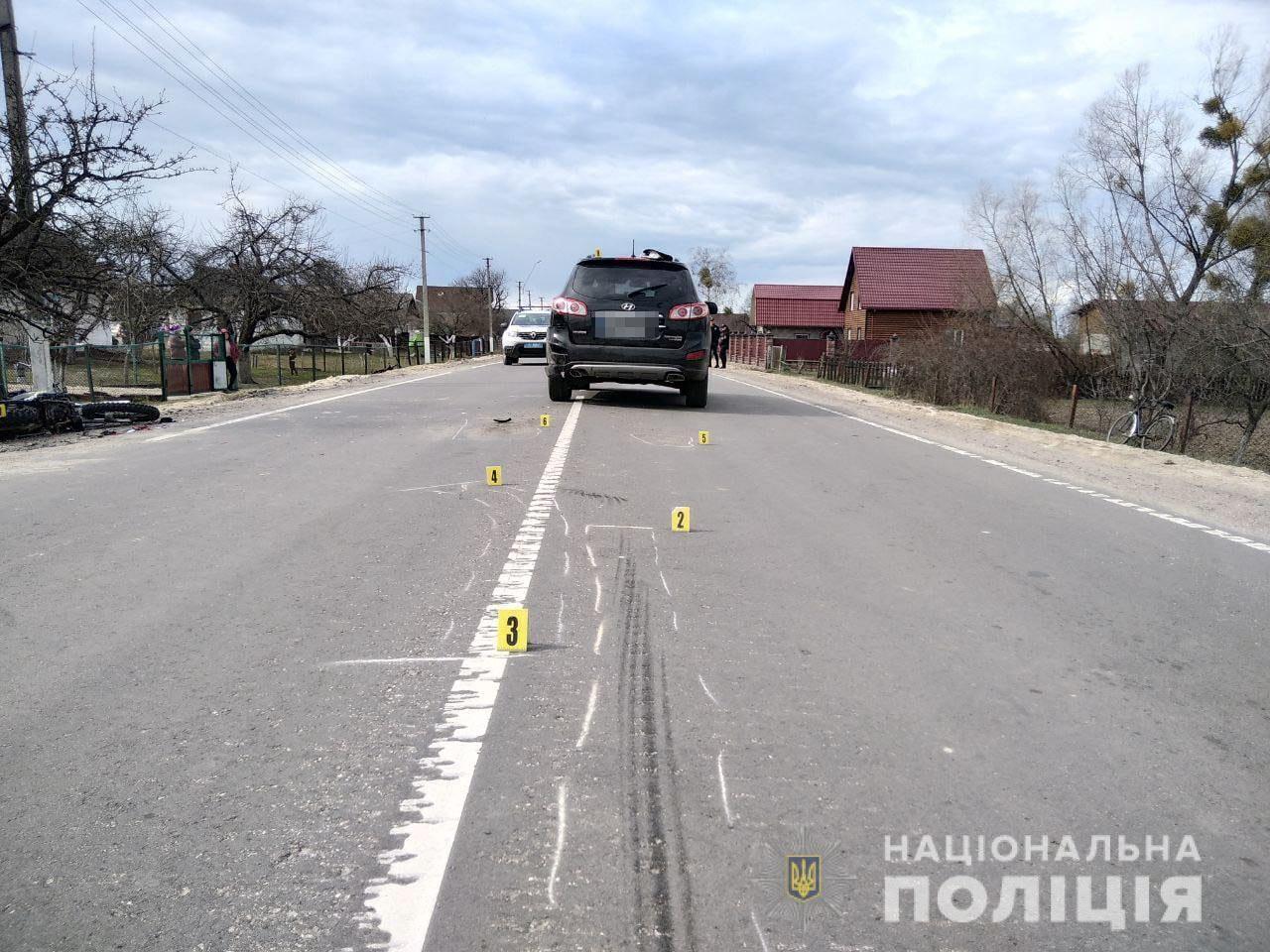 У Сарненському районі у ДТП постраждав мотоцикліст: у поліції відкрили кримінальне провадження