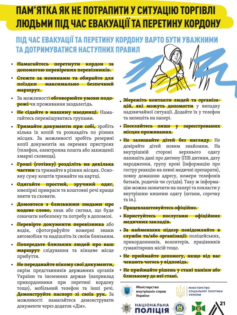 як не потрапити у ситупцію торгівлі людьми