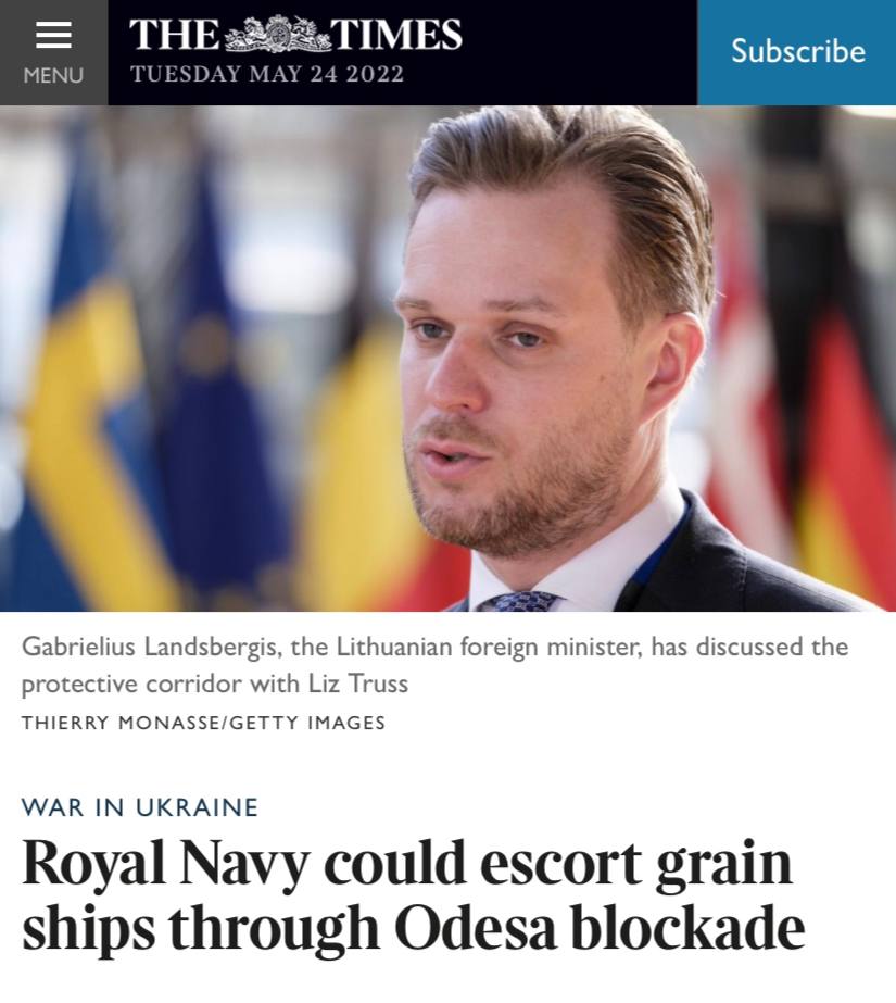 Флот Великобританії може супроводжувати кораблі в Чорному морі через блокаду Одеси Флот Великобританії може супроводжувати кораблі в Чорному морі через блокаду Одеси