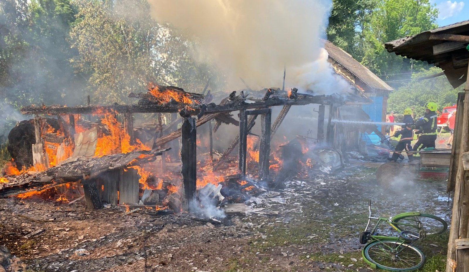 Вогнеборці ліквідували чотири пожежі на Рівенщині