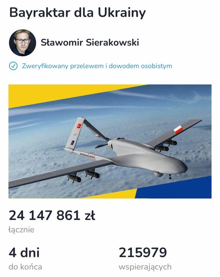 Байрактар для України, на який збирали поляки, виробник надасть безкоштовно