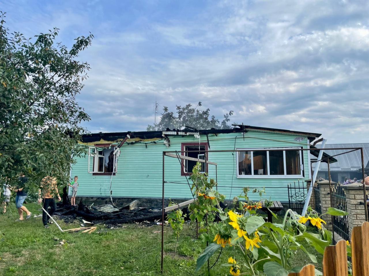 На Сарненщині заледве не згорів житловий будинок