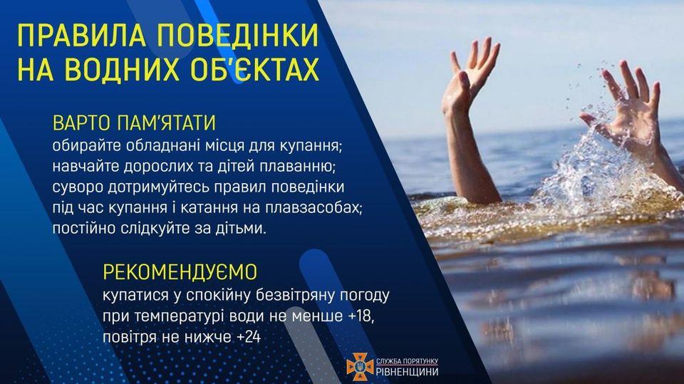 Вже 21 людина потонула від початку року на Рівненщині