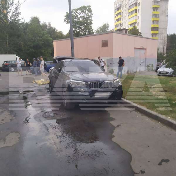 У російській столиці палало авто військового посадовця
