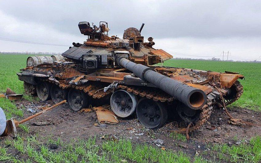 Знищений російський танк