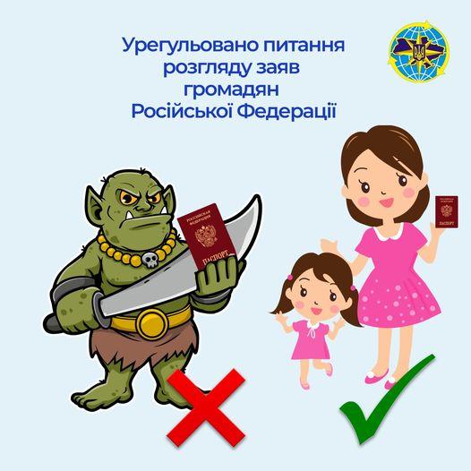 Міграційна служба більше не прийматиме звернення від росіян