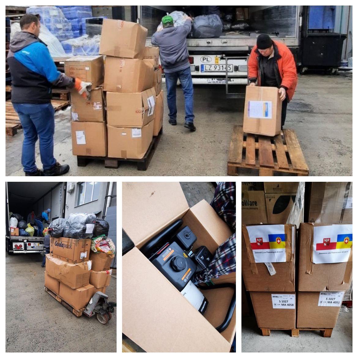 Рівненщина отримала гуманітарну допомогу від польських партнерів