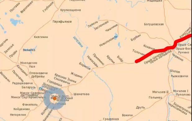 У білорусь прибув черговий ешелон з технікою