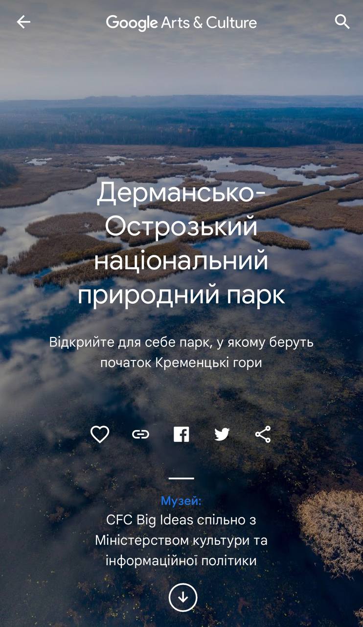 На платформі Google Arts&Culture