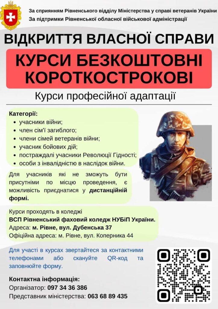 Військових ветеранів Рівненщини
