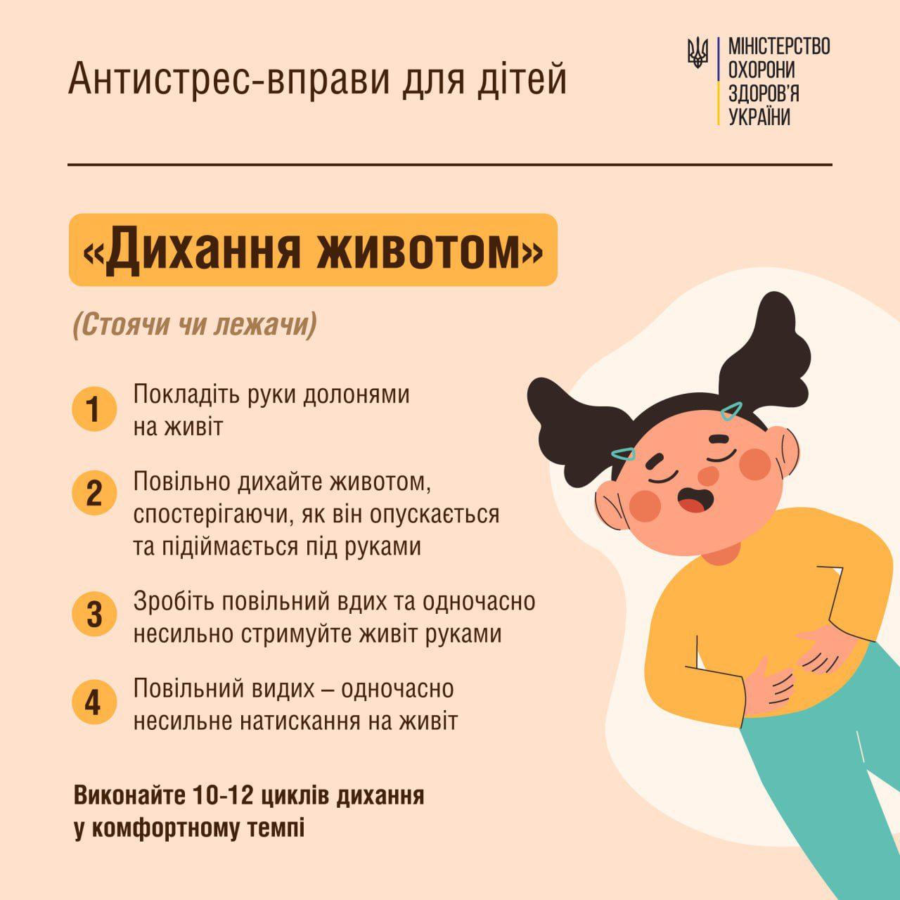 Відомий психотерапевт запропонував антистрес-вправи для дітей