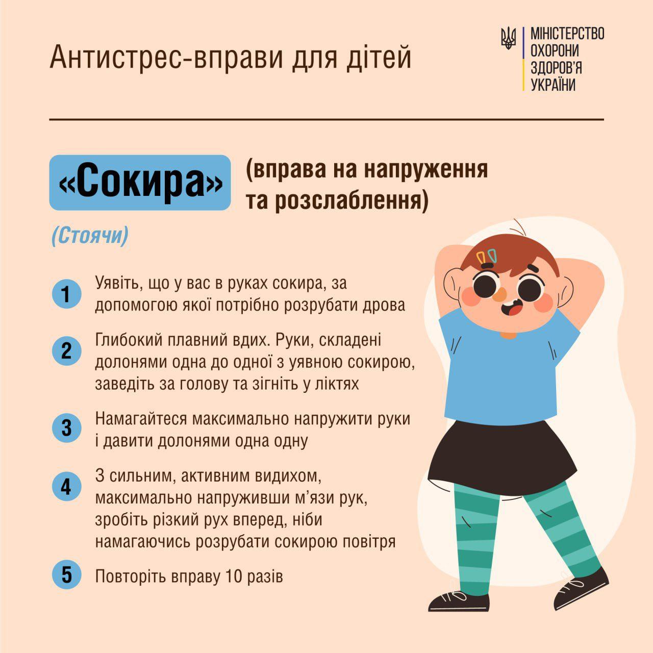 Відомий психотерапевт запропонував антистрес-вправи для дітей