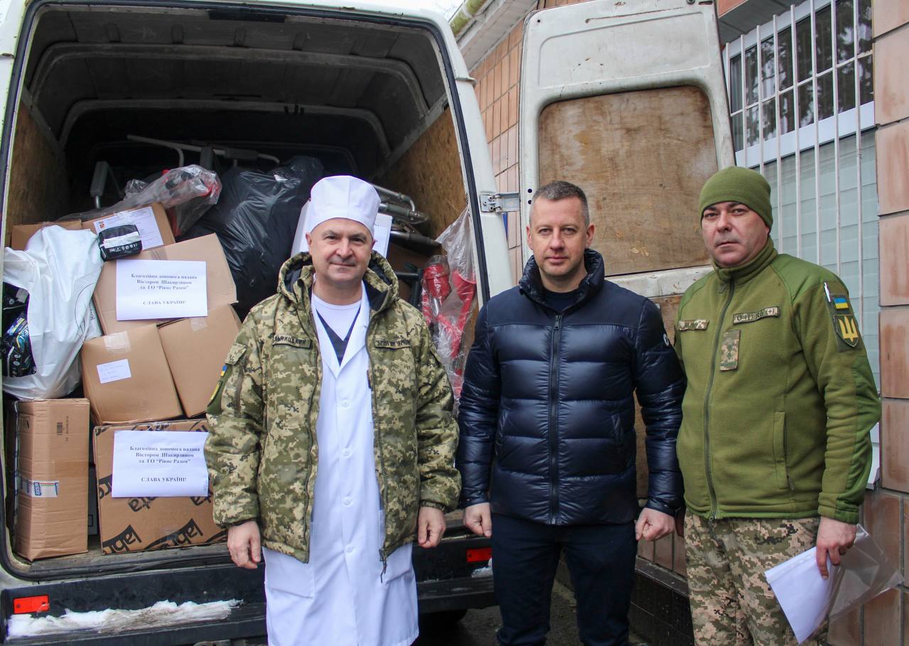Рівненський військовий госпіталь отримав медзасоби для лікування поранених воїнів