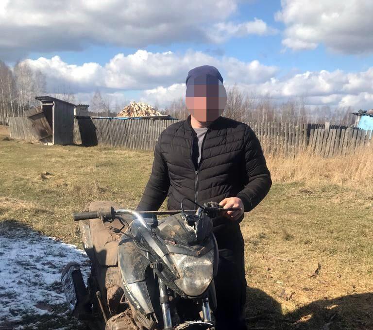 На угоні мотоцикла