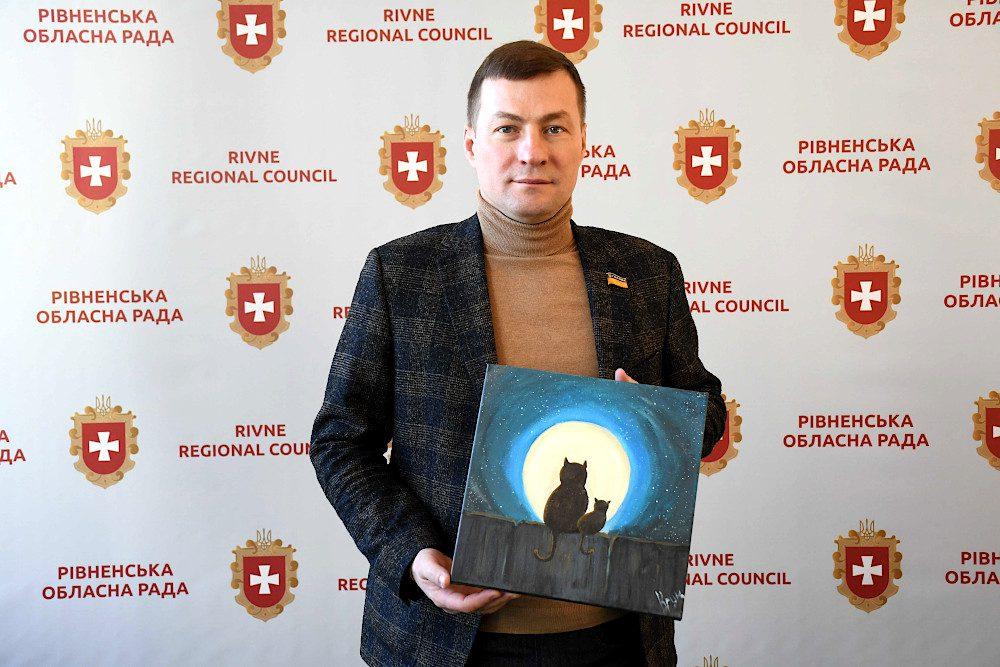 У Рівненській обласній раді відбулася виставка “Мистецтво Нескорених”