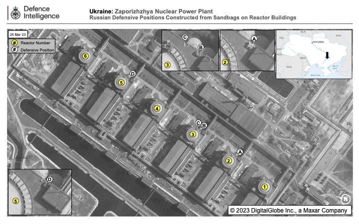 окупанти облаштували бойові позиції на будівлях реакторів ЗАЕС