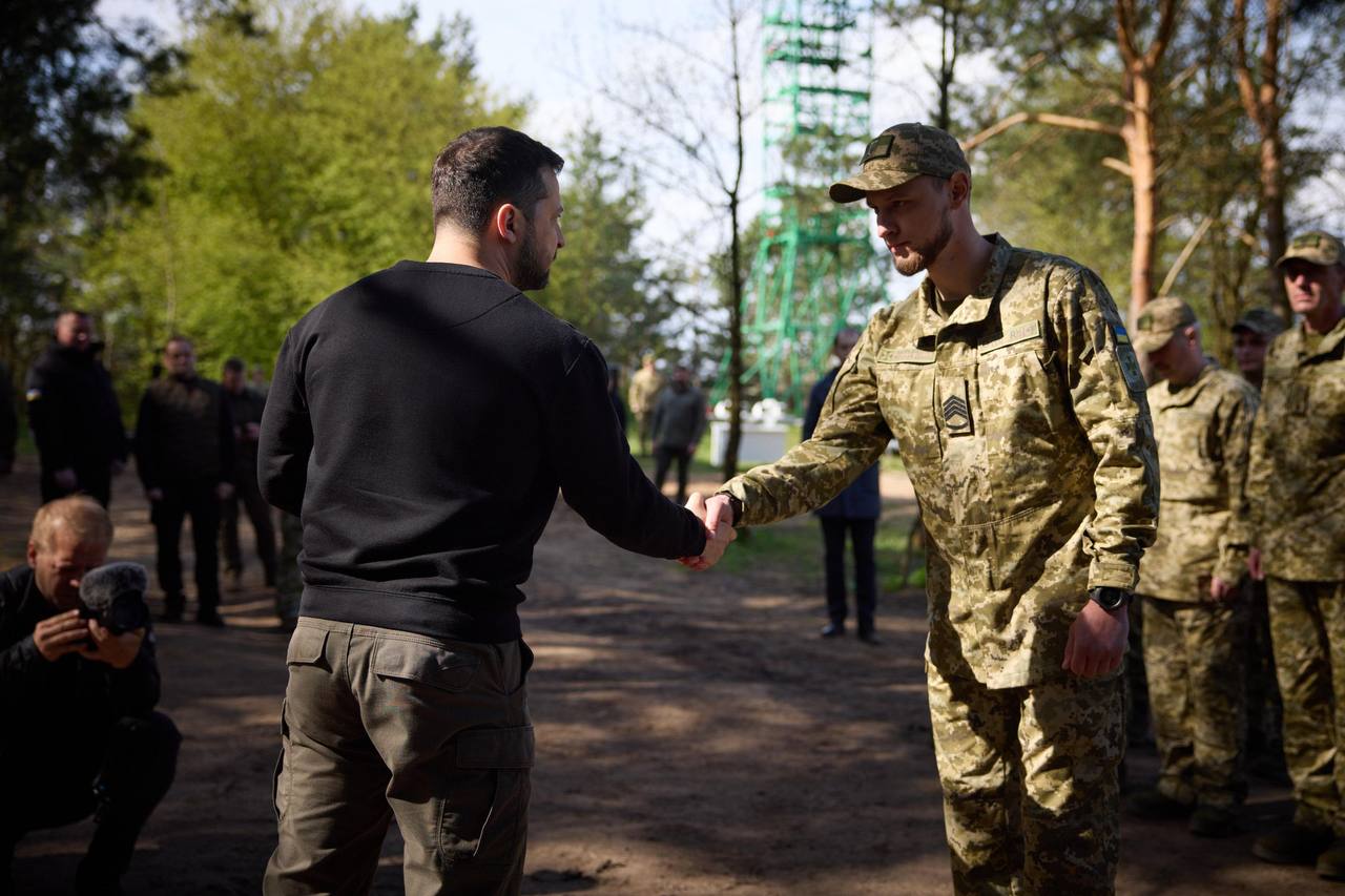 Президент України зустрівся з прикордонниками на Волині