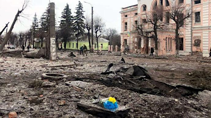 Зруйнована Охтирка.