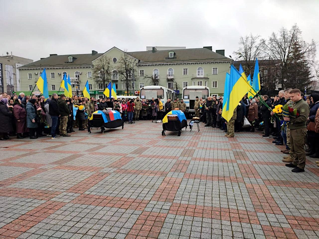 Похорон Петра Новицького і Руслана Дердюка