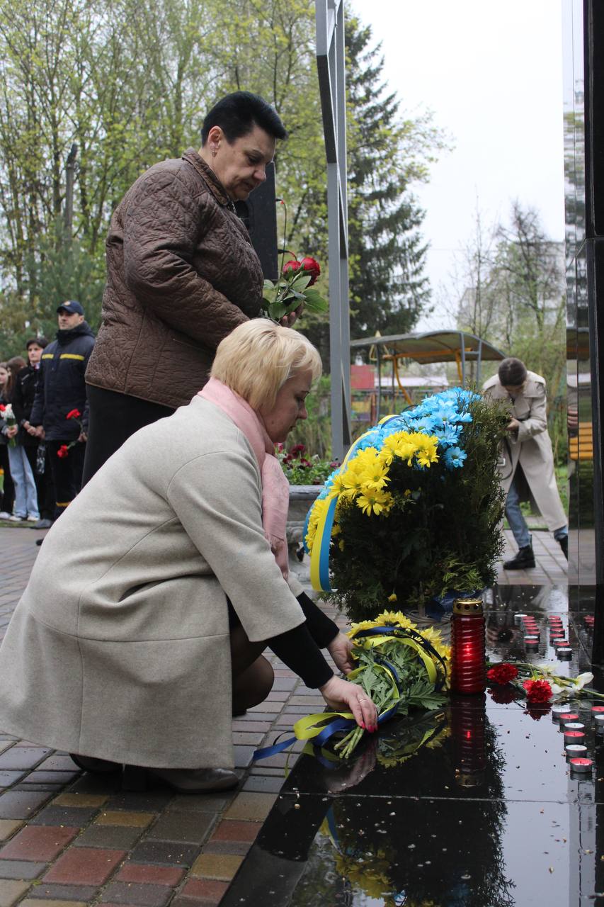 У Рівненській громаді вшанували пам’ять ліквідаторів аварії на Чорнобильській АЕС