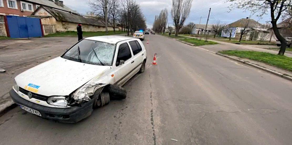Кадр із відео ДТП