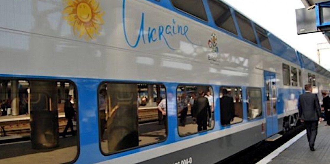 Вагон "Укрзалізниці".