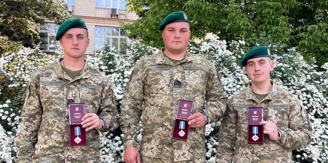 Нагороджені прикордонники.